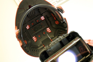 Illustration for article titled Japan Gets a Zaku 2-Style Helmet Phone from Sharp and Softbank